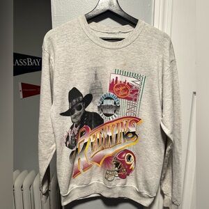 Vintage 1994 NFL Washington Redskins MNF Hank Williams Jr Sweater Size Small